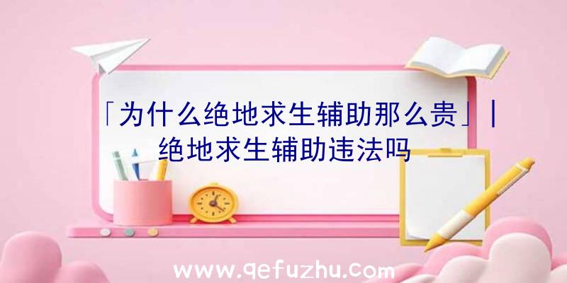 「为什么绝地求生辅助那么贵」|绝地求生辅助违法吗